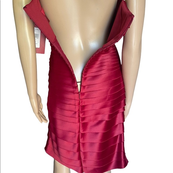 JS Collection petite strapless red dress size 10 - Picture 11 of 15